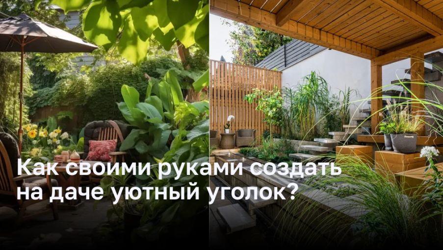 Как своими руками создать на даче уютный уголок?