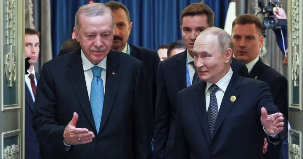 Путин и Эрдоган обсудили сотрудничество и Украину на саммите ШОС