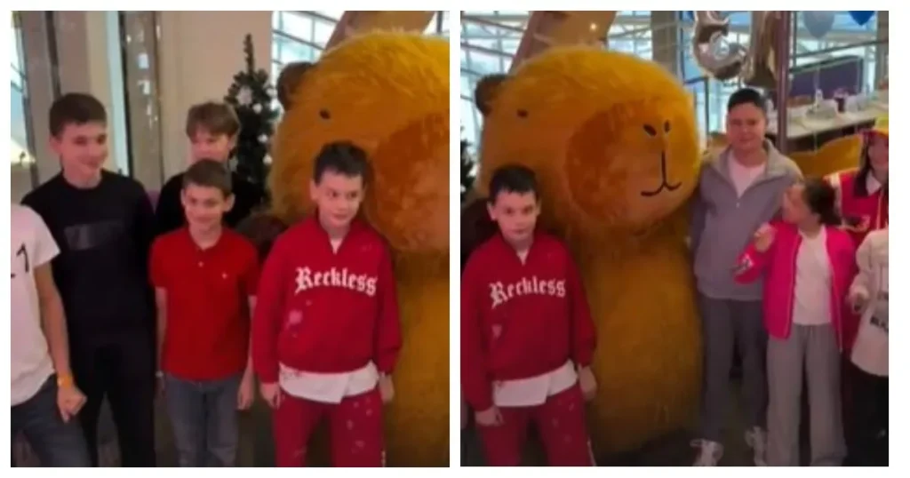 Агата Муцениеце устроила праздник для сына